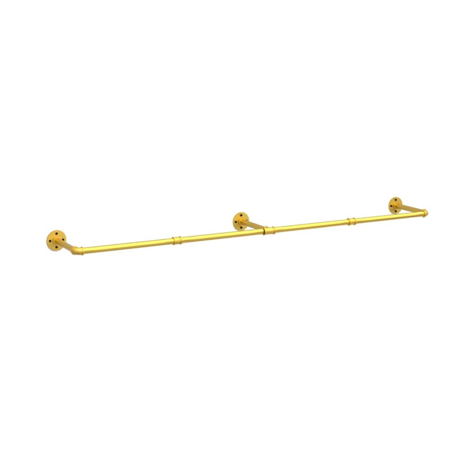 Drying Racks & Hangers: Vintage Gold Wall-Mounted Clothes Rack  Strong Metal Garment Hanging Rail