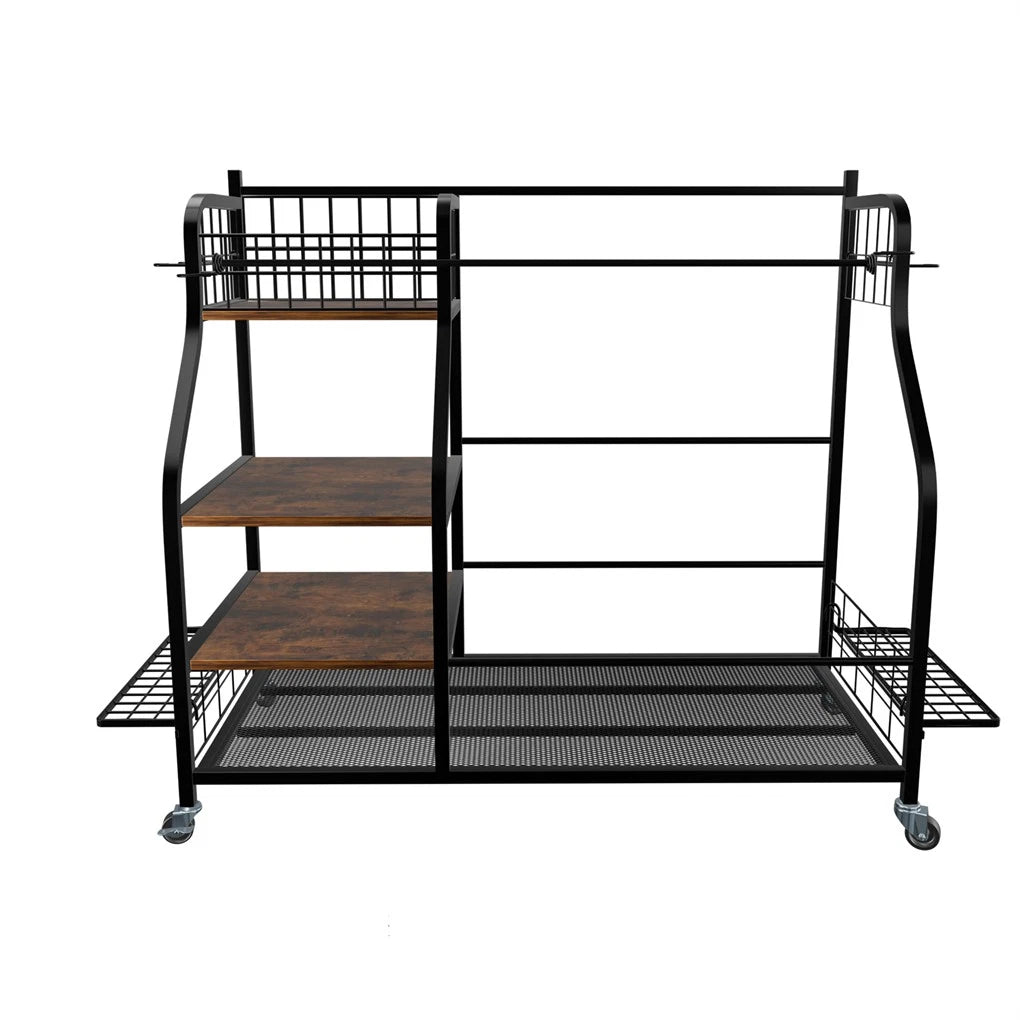 Golf Accessories: Extra Large Golf Bag Storage Rack - Heavy Duty Organizer Stand for Multiple Bags & Clubs