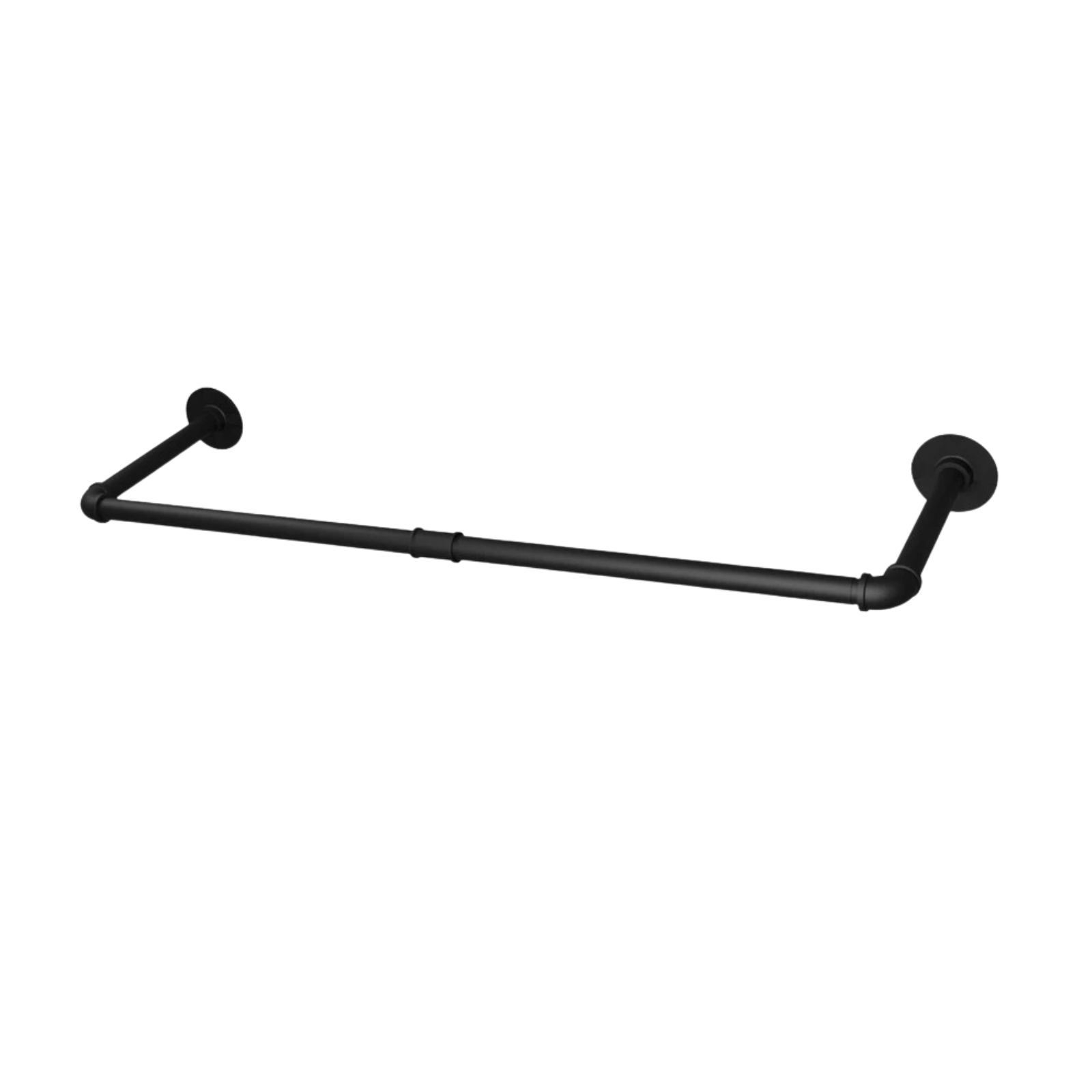 Drying Racks & Hangers: 2-Pack Heavy Metal Pipe Clothes Rack Rails for Closet Hanging Storage