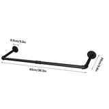 Drying Racks & Hangers: 2-Pack Heavy Metal Pipe Clothes Rack Rails for Closet Hanging Storage