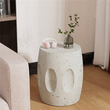 Dining Tables: Heavy Duty Concrete Side Table Modern Decorative Garden Stool Patio End Table