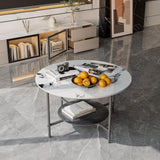 Coffee Tables: 2-Tier Sintered Stone Coffee Table