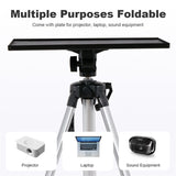 Screens & Stands: Universal Projector Tripod Laptop Floor Stand DJ Equipment Holder with Plate