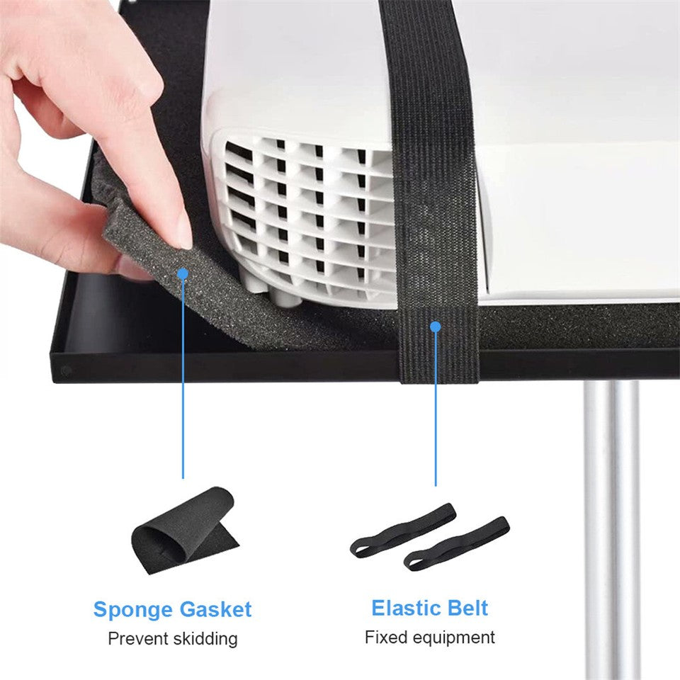 Screens & Stands: Universal Projector Tripod Laptop Floor Stand DJ Equipment Holder with Plate
