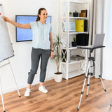 Screens & Stands: Universal Projector Tripod Laptop Floor Stand DJ Equipment Holder with Plate
