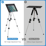 Screens & Stands: Universal Projector Tripod Laptop Floor Stand DJ Equipment Holder with Plate