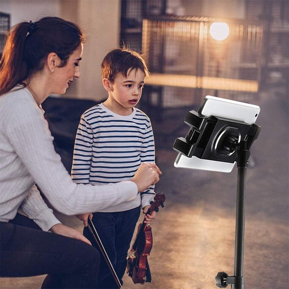 Camera Accessories: Adjustable 4.7-12.9" Stable Tripod Floor Stand Lazy Tablet Mount Holder for iPad
