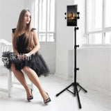 Camera Accessories: Adjustable 4.7-12.9" Stable Tripod Floor Stand Lazy Tablet Mount Holder for iPad