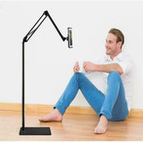 Screens & Stands: 360 Tablet Floor Stand Adjustable 5-12.9 Inch Overhead Phone Desktop Holder