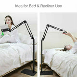 Screens & Stands: 360 Tablet Floor Stand Adjustable 5-12.9 Inch Overhead Phone Desktop Holder