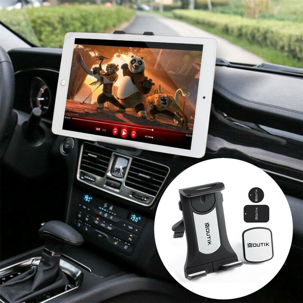 Side Tables: Universal Adjustable Tablet Mount Car CD Slot Holder 2in1 Fit 3.5-10.5" iPad GPS
