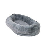 Dog Beds: Xxl Human-Sized Dog Bed Washable Orthopedic Pet Bed Bean Bag With Soft Blanket