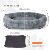 Dog Beds: Xxl Human-Sized Dog Bed Washable Orthopedic Pet Bed Bean Bag With Soft Blanket
