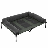 Dog Beds: Oversized Raised Dog Bed with Cooling Bolster Lounger