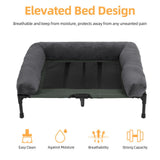Dog Beds: Oversized Raised Dog Bed with Cooling Bolster Lounger
