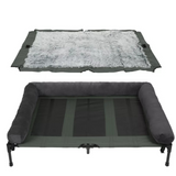 Dog Training Aids: P&P Pet Cot with Bolster Support and Breathable Mesh Design for Dogs to Lounge
