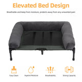 Dog Training Aids: P&P Pet Cot with Bolster Support and Breathable Mesh Design for Dogs to Lounge