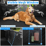 Dog Carriers & Crates: FIN Large Dogs Back Seat Extender Waterproof Dog Hammock Car Seats with Hard Bottom