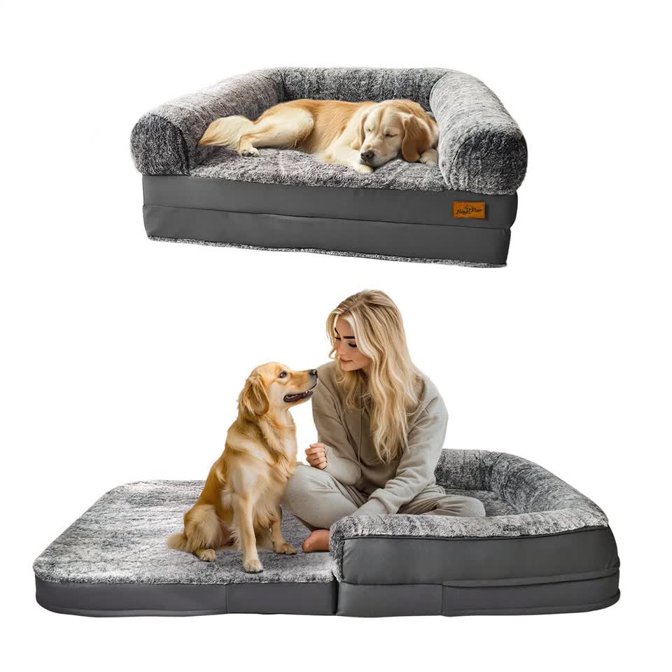 Dog Beds: XL Human Sized Dog Bed Foldable Orthopedic Pet Dog Sofa Couch Comfy Big Bean Bed