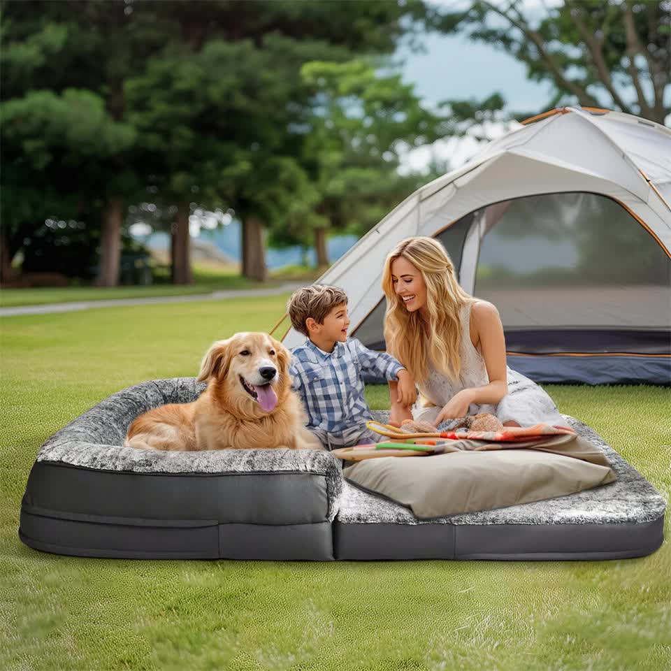Dog Beds: XL Human Sized Dog Bed Foldable Orthopedic Pet Dog Sofa Couch Comfy Big Bean Bed