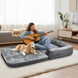 Dog Beds: XL Human Sized Dog Bed Foldable Orthopedic Pet Dog Sofa Couch Comfy Big Bean Bed