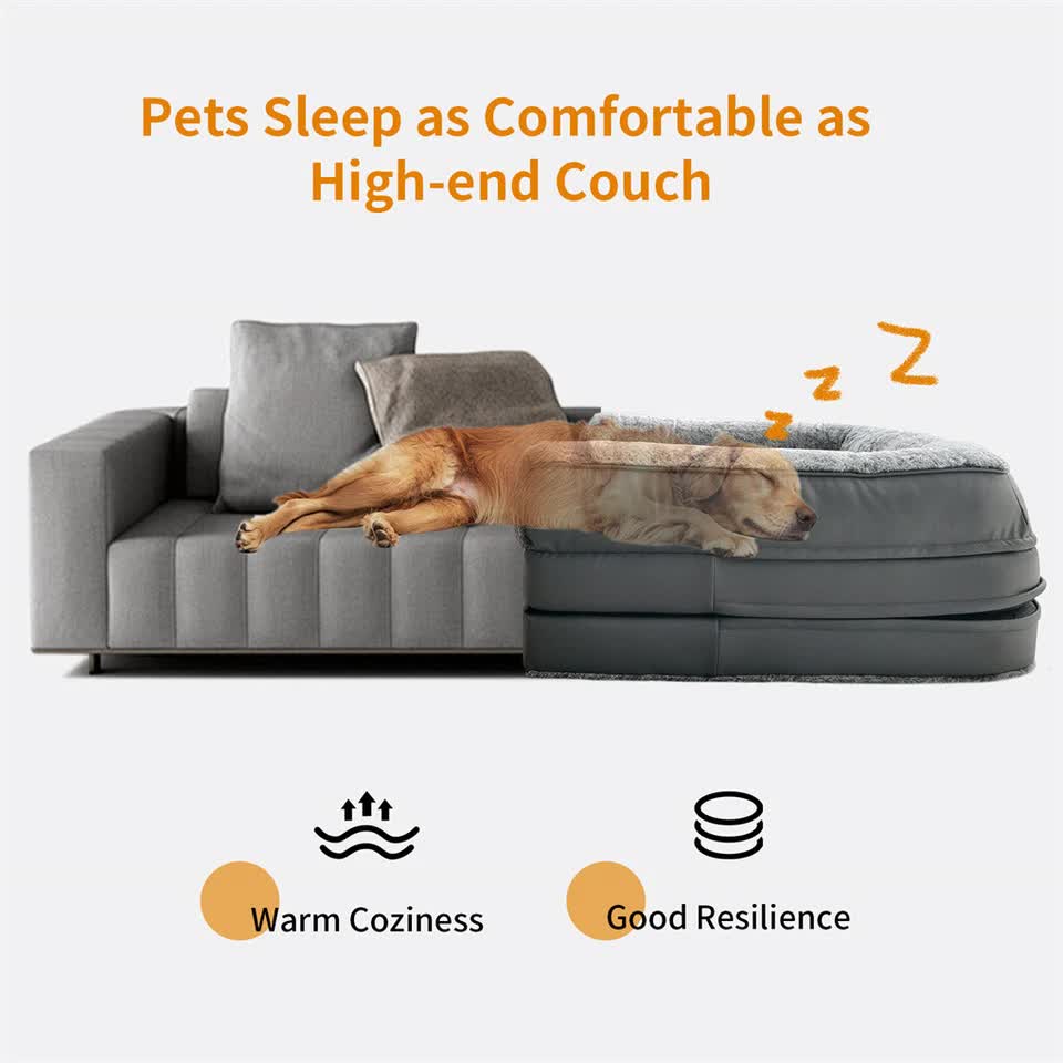 Dog Beds: XL Human Sized Dog Bed Foldable Orthopedic Pet Dog Sofa Couch Comfy Big Bean Bed