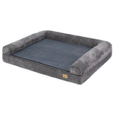Dog Beds: Deluxe Plush Orthopedic Dog Bed XXL - Waterproof Bolstered Sofa Bed for Large Dogs with Removable Washable Cover