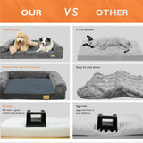 Dog Beds: Orthopedic Dog Bed with Bolster Comfort Mattress