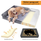 Dog Beds: Orthopedic Dog Bed with Bolster Comfort Mattress