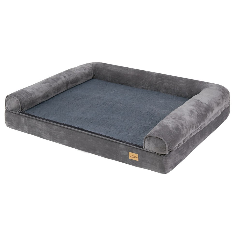 Dog Beds: Orthopedic Dog Bed with Bolster Comfort Mattress