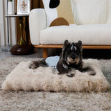 Dog Beds: Plush Pet Bed with Non Slip Base and Removable Cover