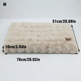Dog Beds: Plush Pet Bed with Non Slip Base and Removable Cover