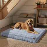 Dog Beds: Plush Pet Bed with Non Slip Base and Removable Cover