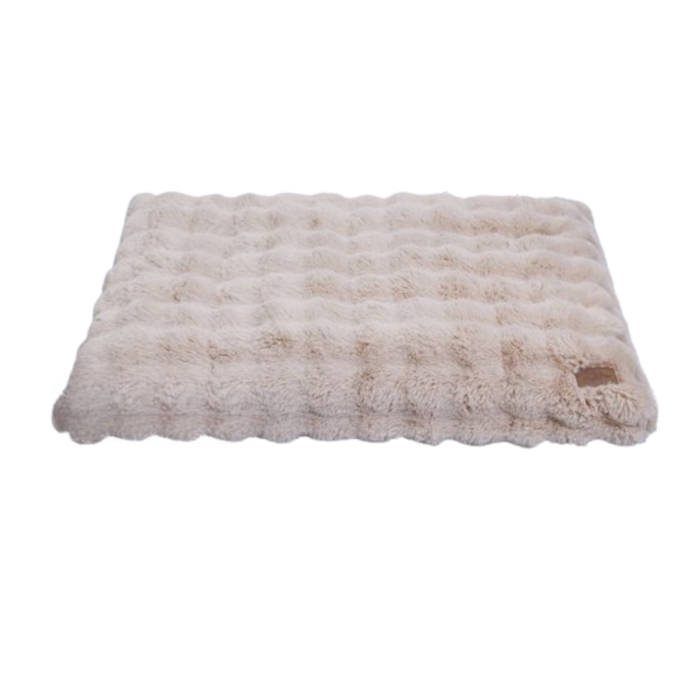 Dog Beds: Plush Dog Crate Bed with Non Slip Base and Removable Cover