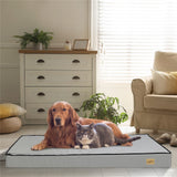 Dog Beds: Soft Washable Dog Bed with Anti-Slip Crate Mat