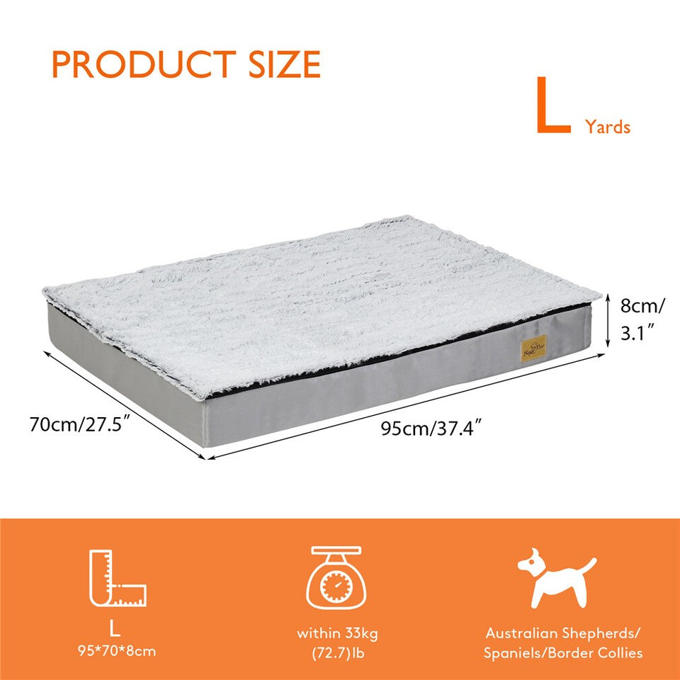 Dog Beds: Soft Washable Dog Bed with Anti-Slip Crate Mat