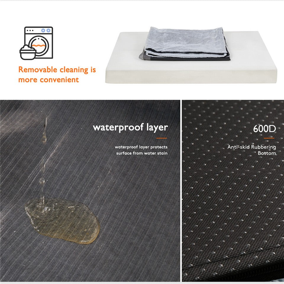 Dog Beds: Soft Washable Dog Bed with Anti-Slip Crate Mat
