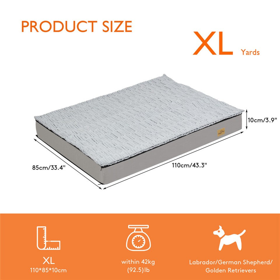 Dog Beds: Soft Washable Dog Bed with Anti-Slip Crate Mat