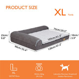 Dog Beds: L-Shaped Dog Bed with Bolstered Cushion & Neck Care
