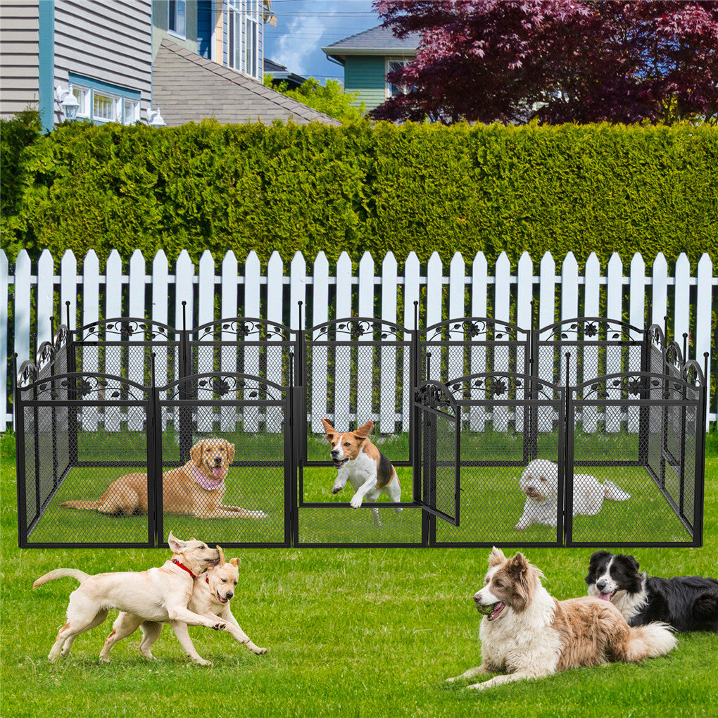 Dog Playpens & Gates: 3 in 1 Dog Playpen Extra Large Dog Whelping Fence DIY Shape Garden Fence Barrier
