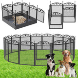 Dog Playpens & Gates: Fin Heavy Duty Dog Play Pen Enclosure Whelping Cage With Fertility Mat Puppy Playpen