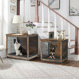 Dog Carriers & Crates: Wooden Pet Crate & Dog Cage End Table