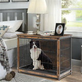 Dog Carriers & Crates: Wooden Pet Crate & Dog Cage End Table