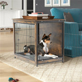Dog Carriers & Crates: Wooden Pet Crate & Dog Cage End Table