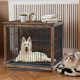 Dog Carriers & Crates: Wooden Pet Crate & Dog Cage End Table