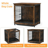 Dog Carriers & Crates: Wooden Pet Crate & Dog Cage End Table