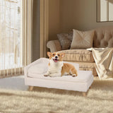Dog Beds: Luxurious Rectangular Pet Sofa Bed with Anti-Skid Base