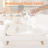 Dog Beds: Luxurious Rectangular Pet Sofa Bed with Anti-Skid Base