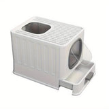 Pool Sweeps & Vacuums: Big Top Entry Deep Tray Enclosed Kitty Cat Litter Box Easy To Clean Pull Handle