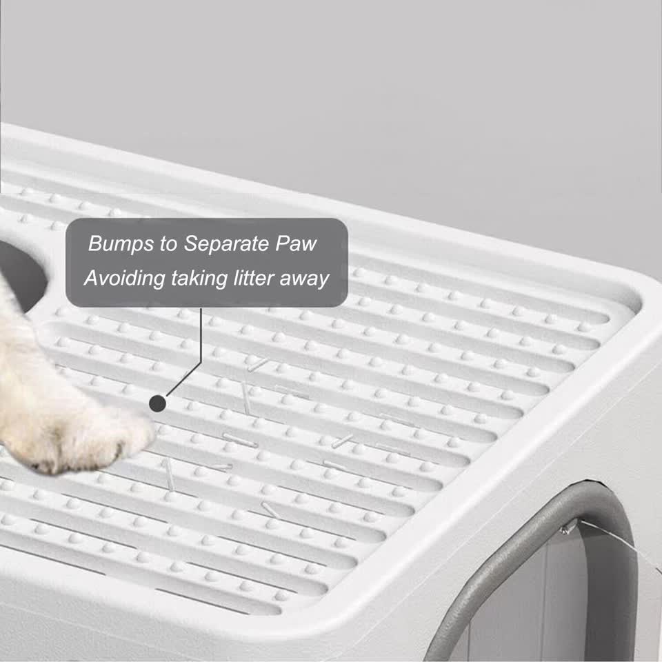 Pool Sweeps & Vacuums: Big Top Entry Deep Tray Enclosed Kitty Cat Litter Box Easy To Clean Pull Handle